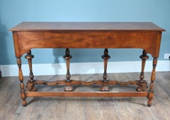Jacobean Revival Dresser Walnut Server Tables Farmhouse