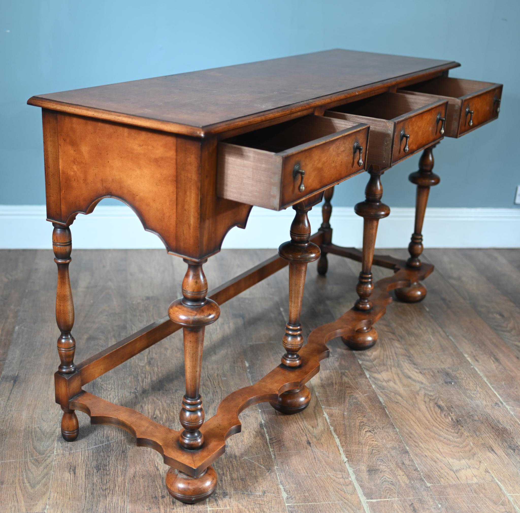Jacobean Revival Dresser Walnut Server Tables Farmhouse For Sale 1