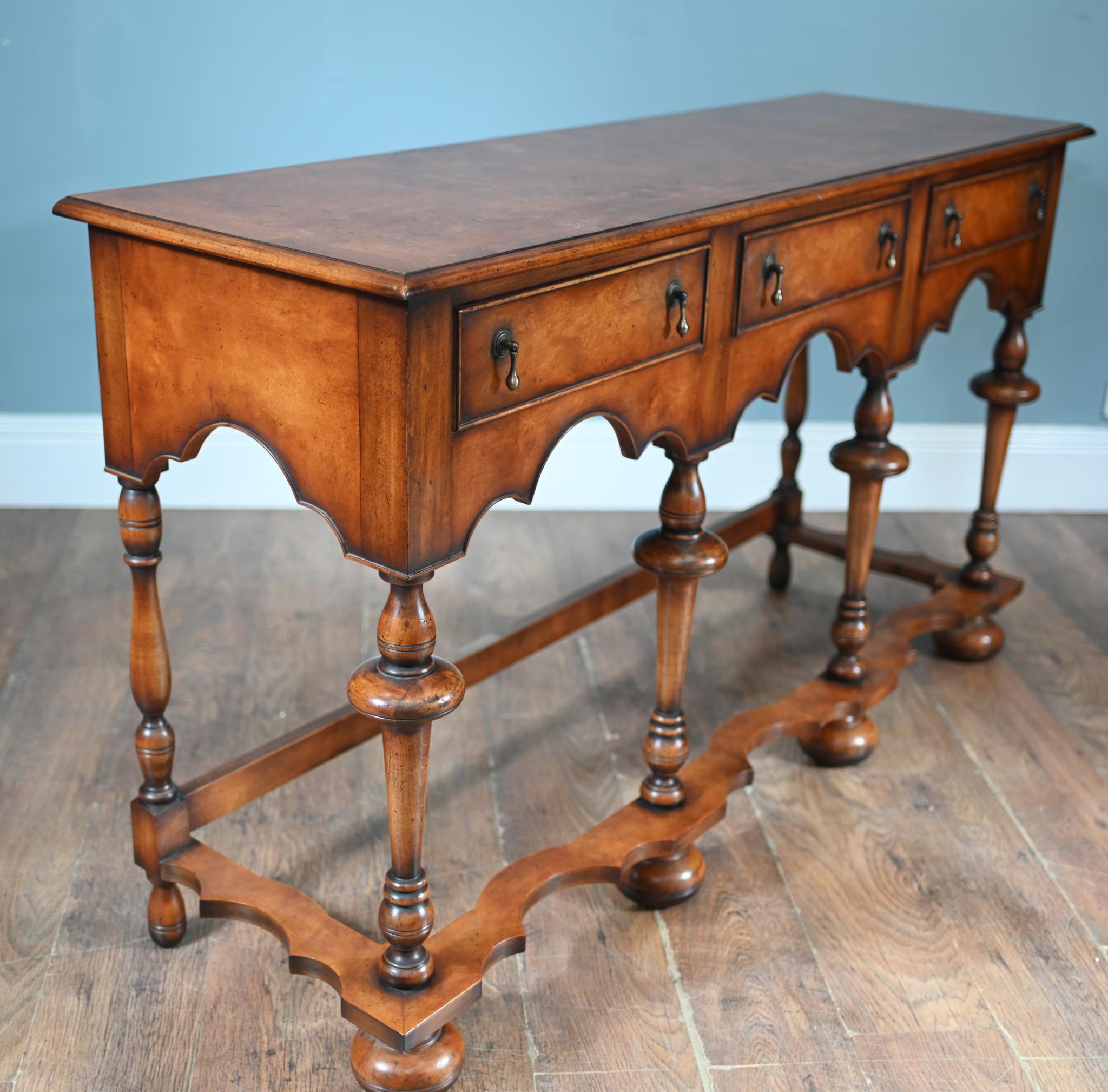 Jacobean Revival Dresser Walnut Server Tables Farmhouse For Sale 2