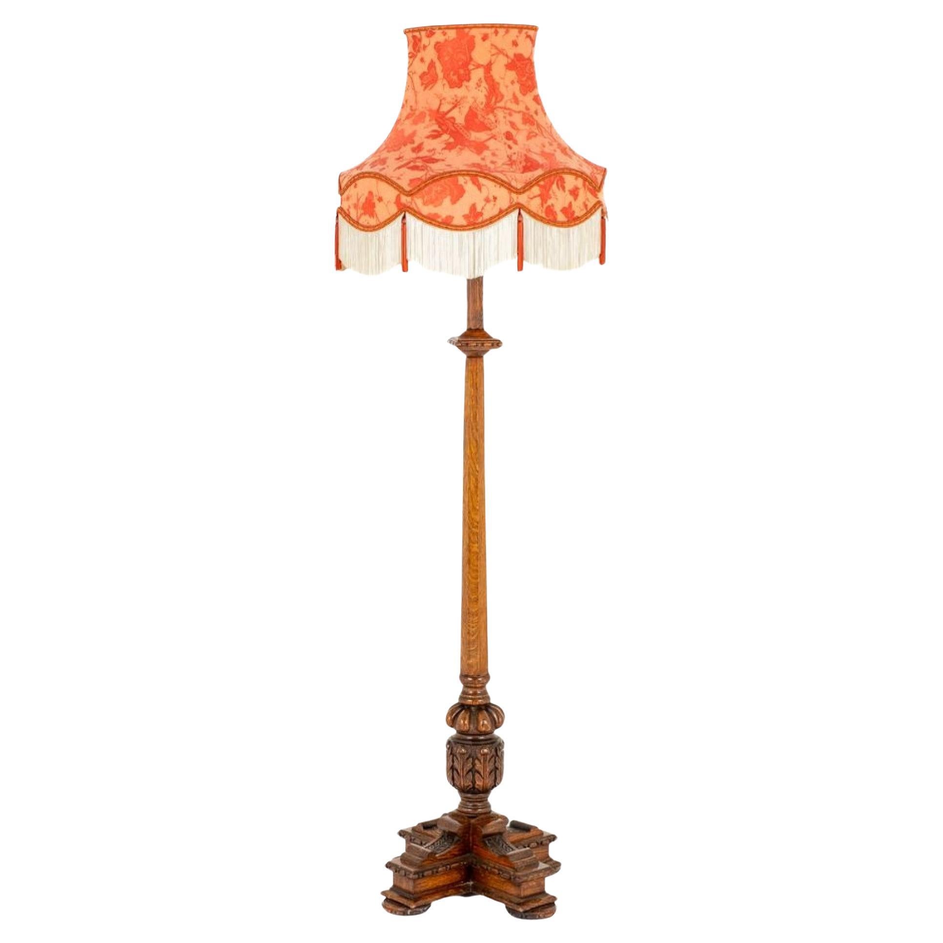 Jacobean Revival Lamp Stand Floor Lamp Light