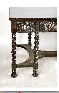 Jacobean Revival Library Table, Waring and Gillow Attributed