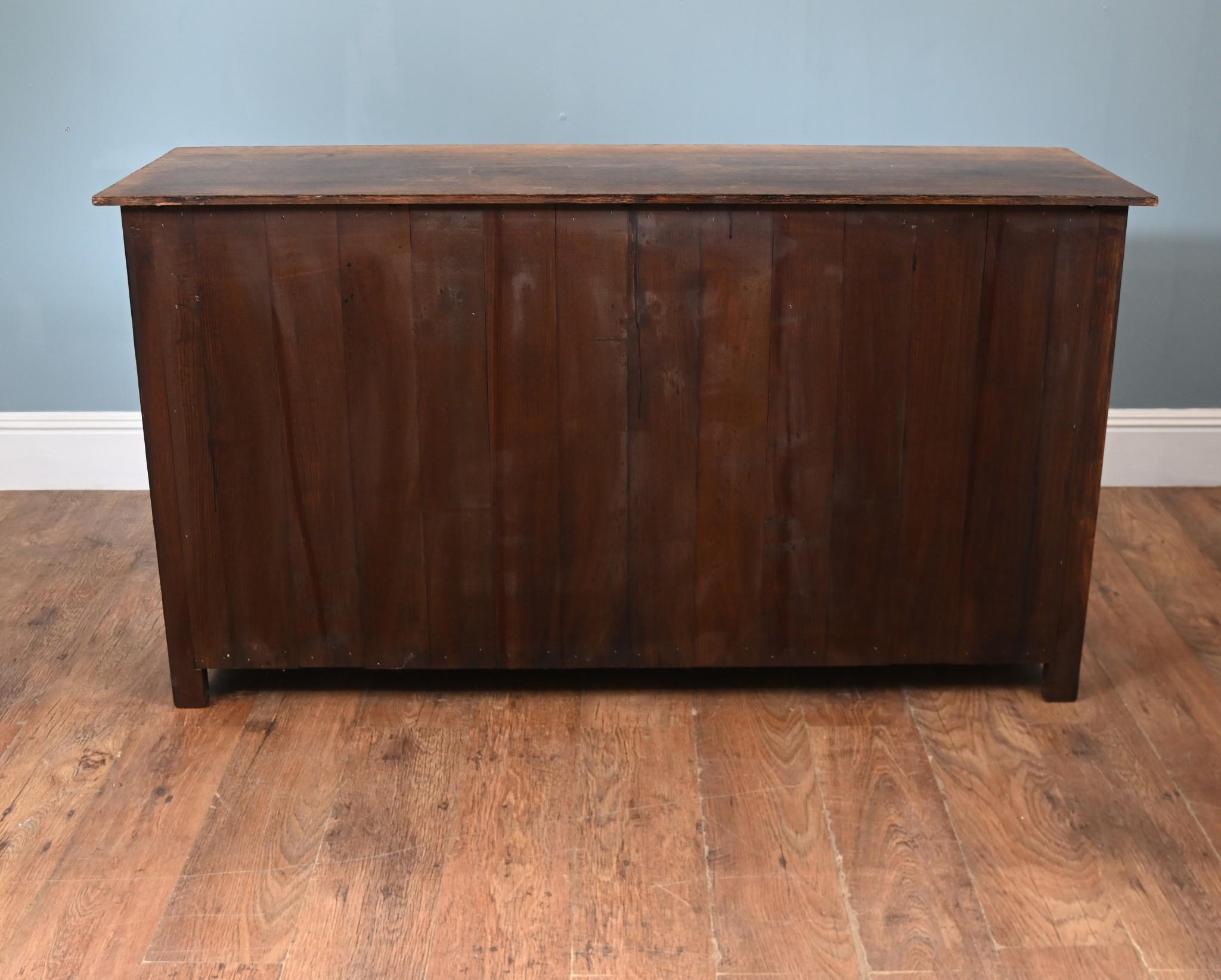 Jacobean Revival Oak Sideboard Carved Cabinet In Good Condition In Potters Bar, GB