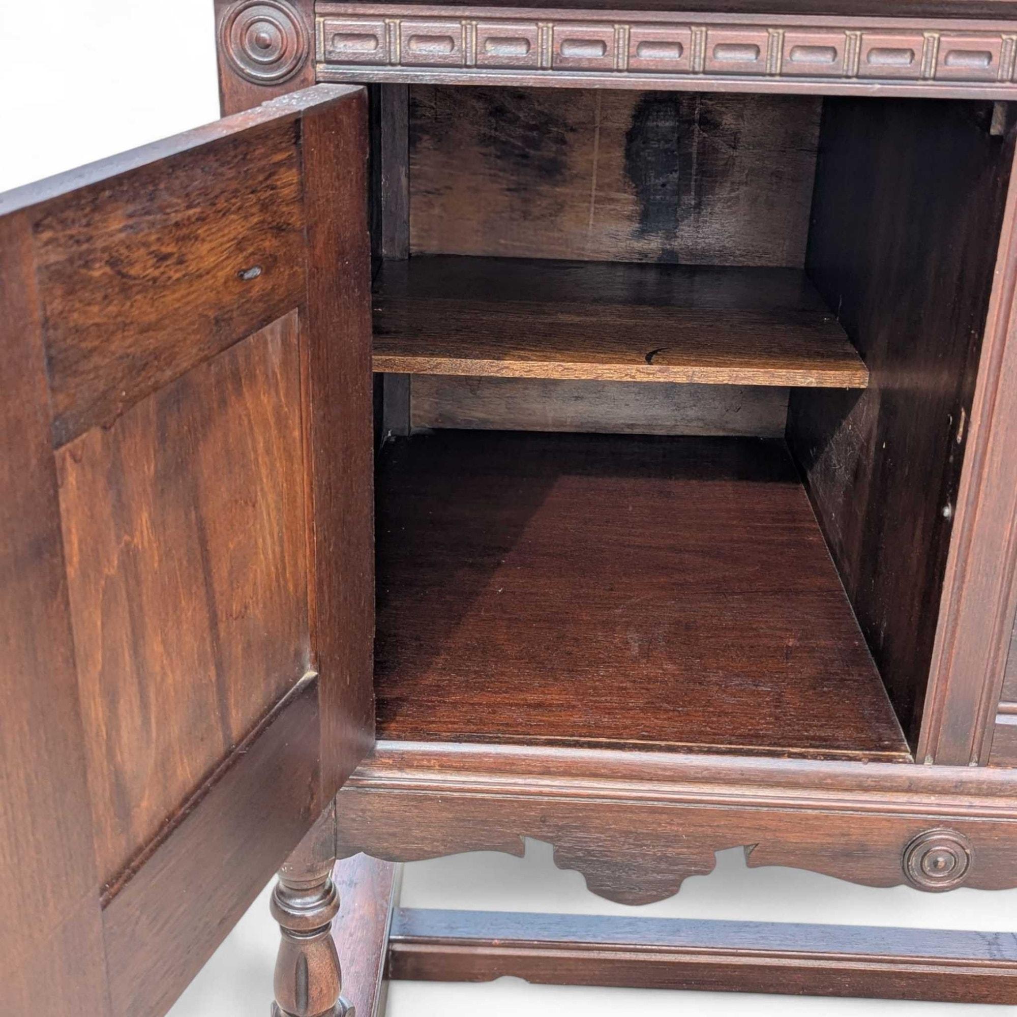 Jacobean Revival Sideboard by Baker Furniture, Early 20th Century Walnut Buffet For Sale 5