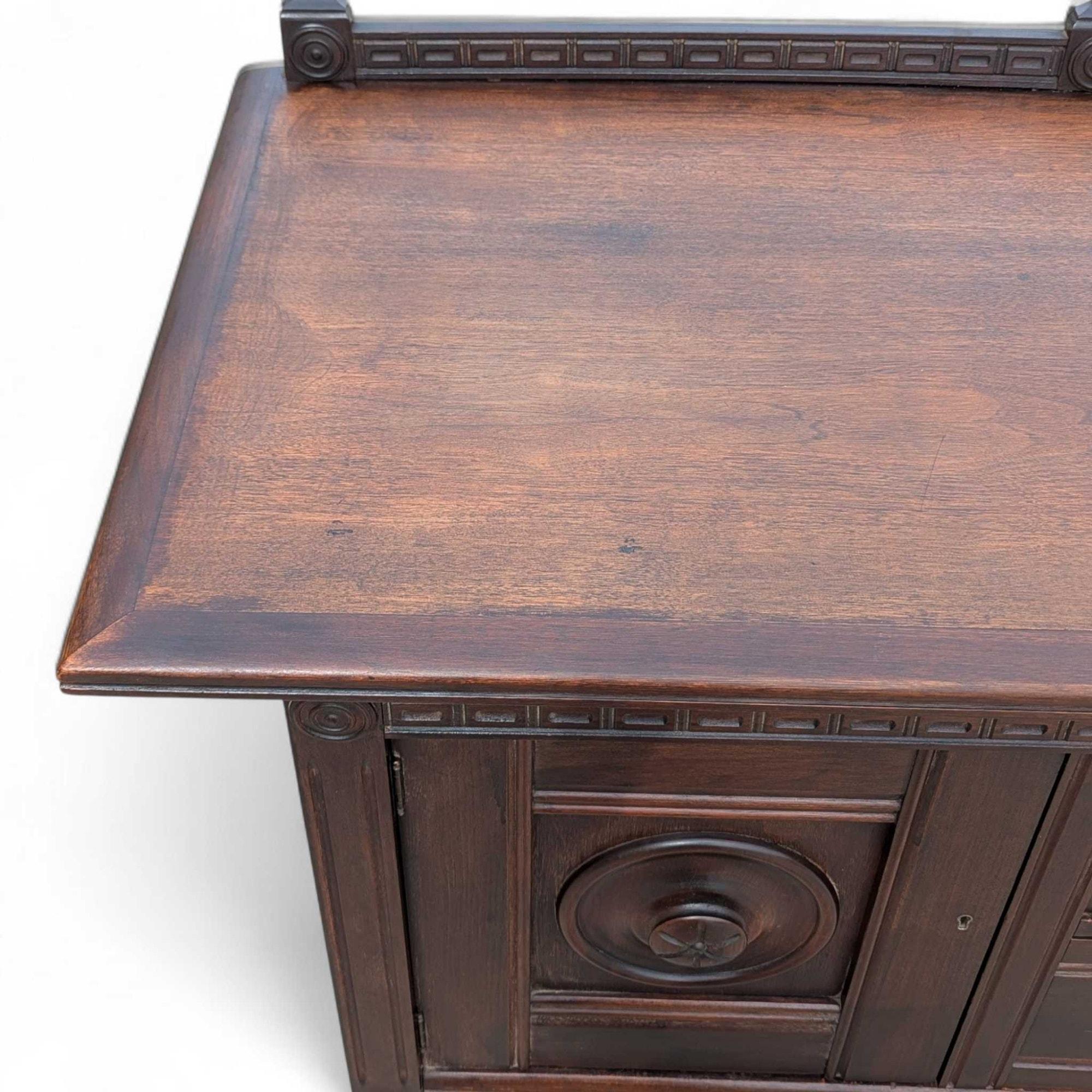 Jacobean Revival Sideboard by Baker Furniture, Early 20th Century Walnut Buffet For Sale 6