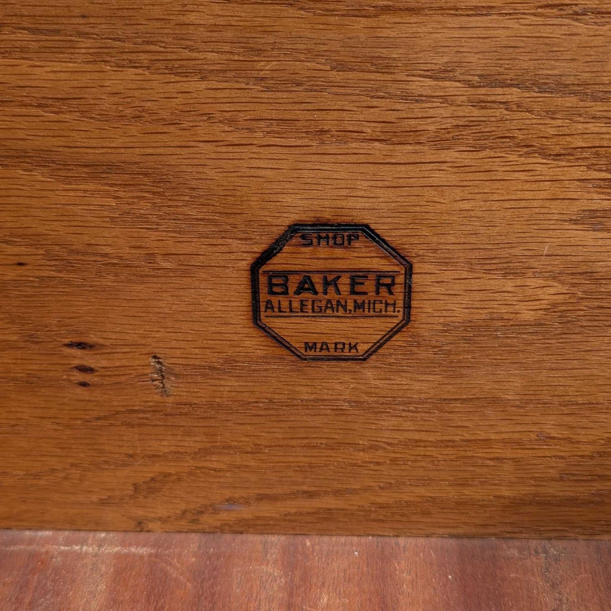 Jacobean Revival Sideboard by Baker Furniture, Early 20th Century Walnut Buffet For Sale 10
