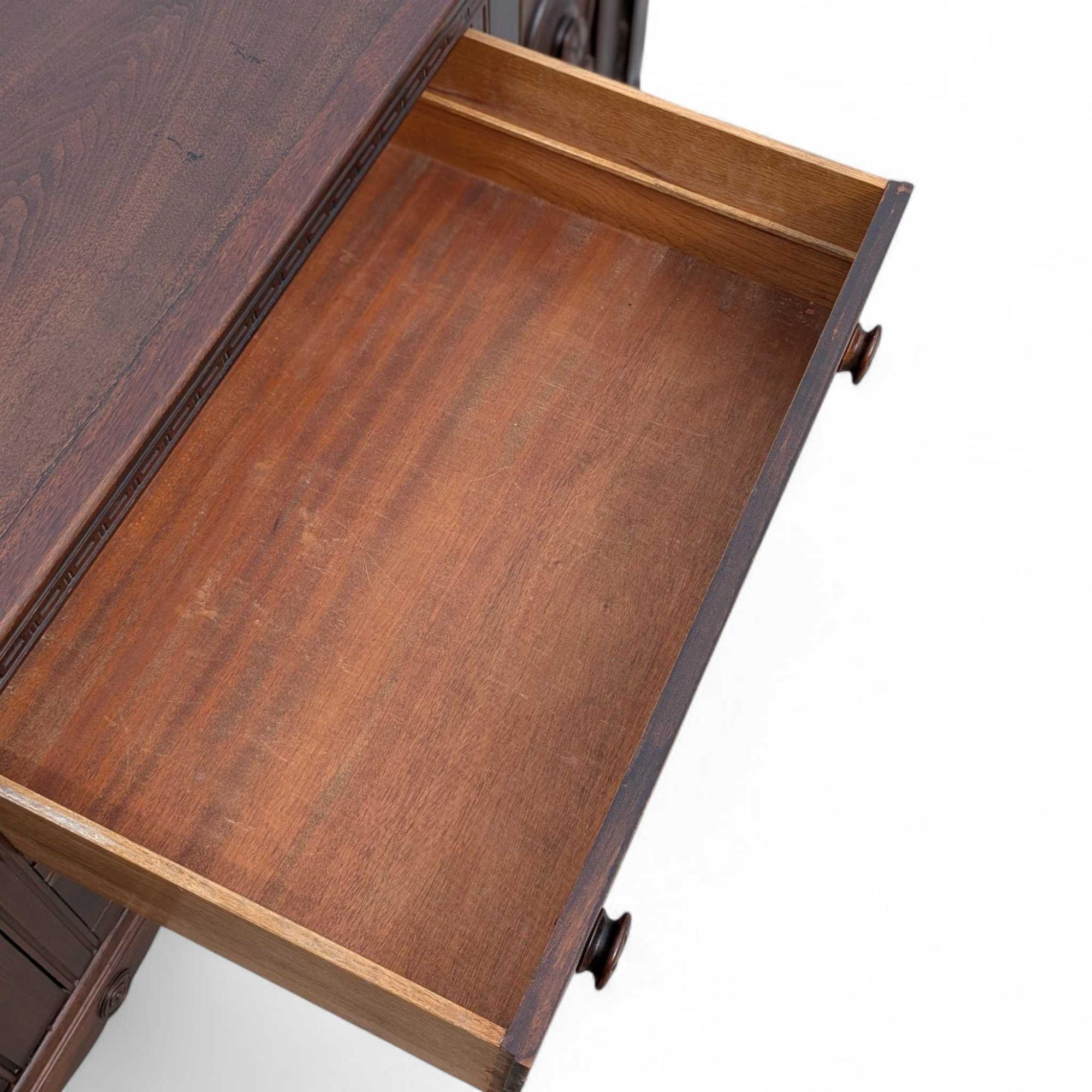 Jacobean Revival Sideboard by Baker Furniture, Early 20th Century Walnut Buffet For Sale 11