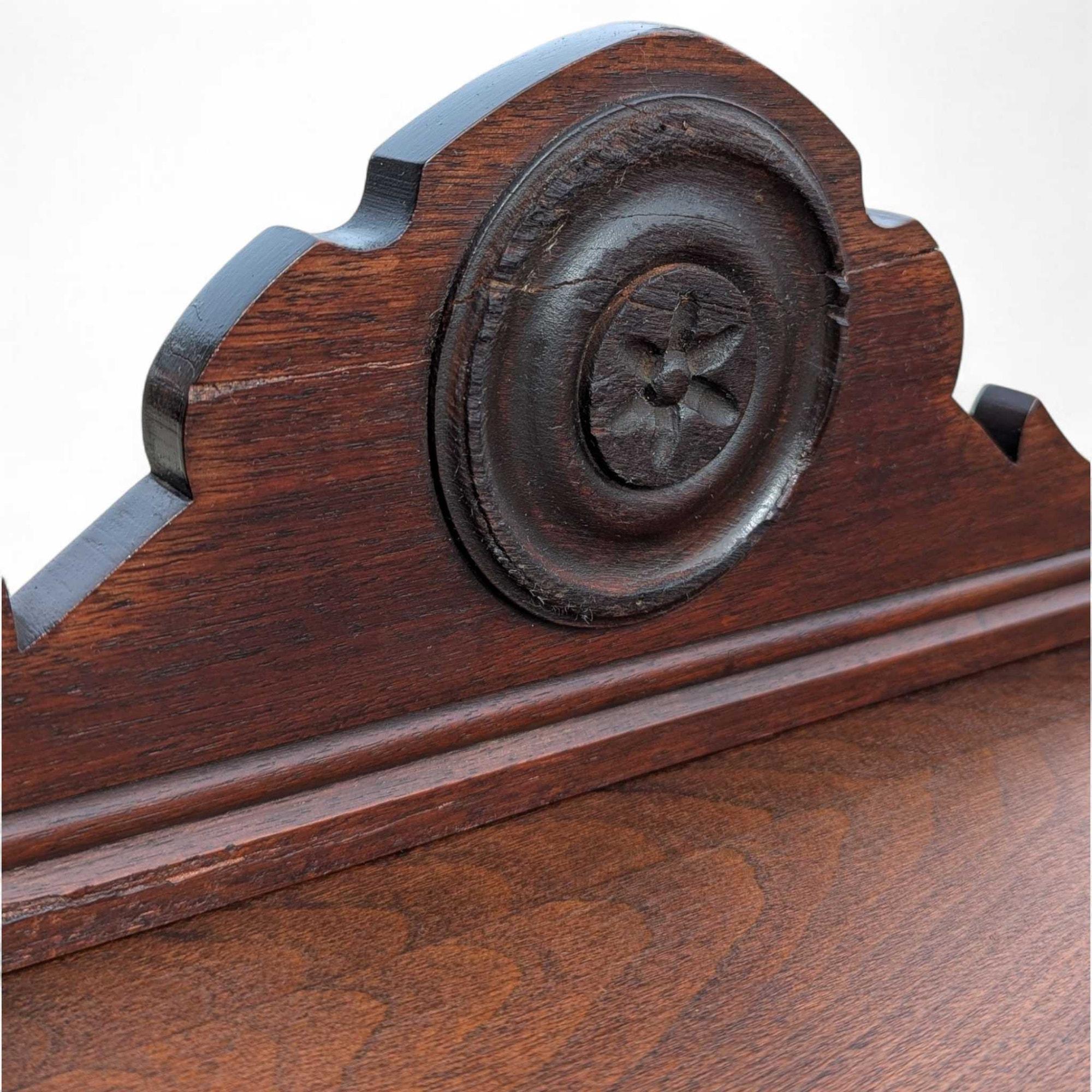 Wood Jacobean Revival Sideboard by Baker Furniture, Early 20th Century Walnut Buffet For Sale