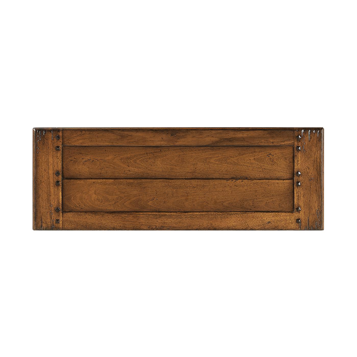Contemporary Jacobean Short Narrow Console Table For Sale