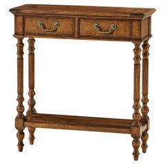 Table console courte et étroite Jacobean