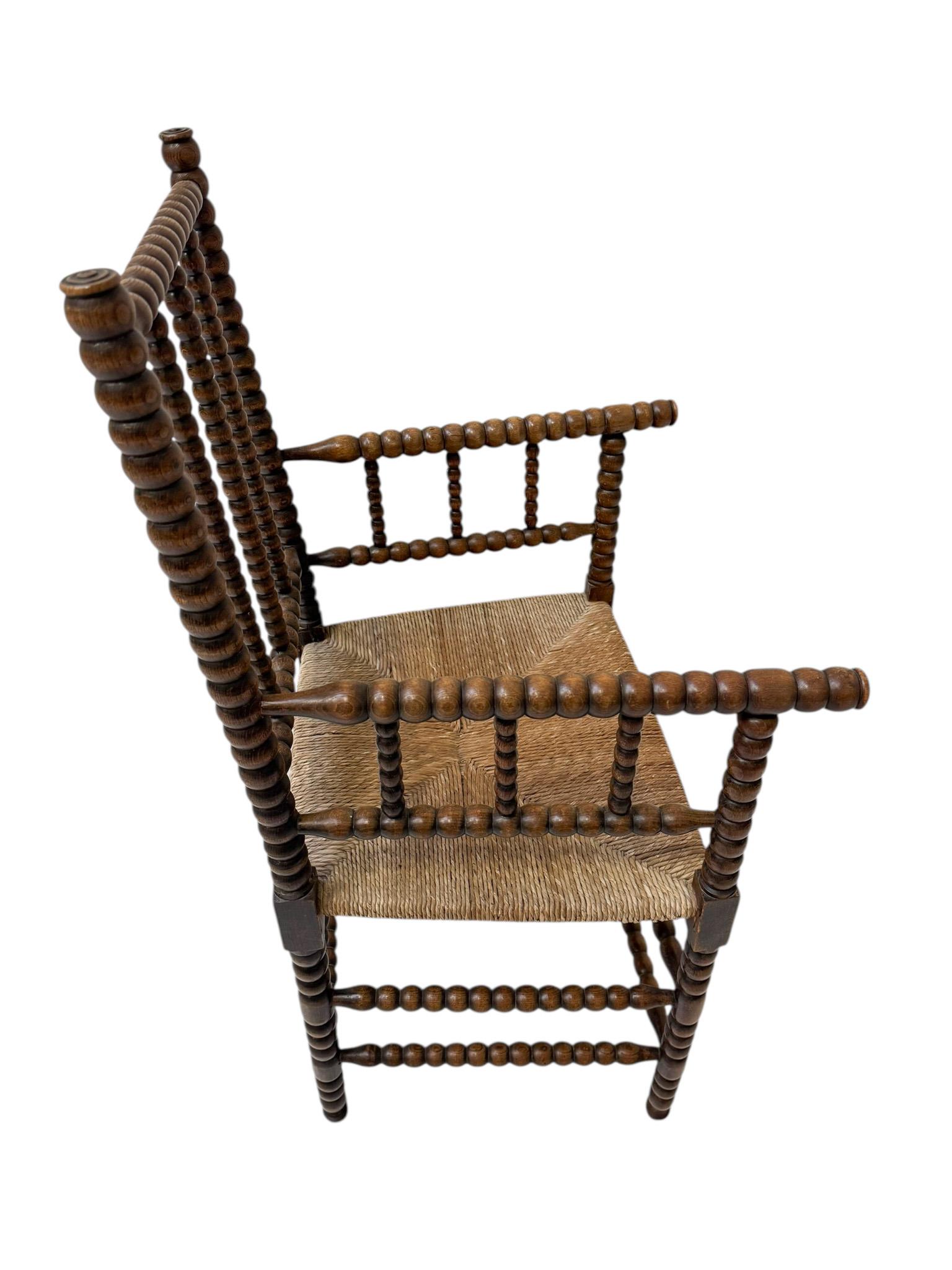 Jacobéen Fauteuil à bobines de style jacobéen, années 1900 en vente