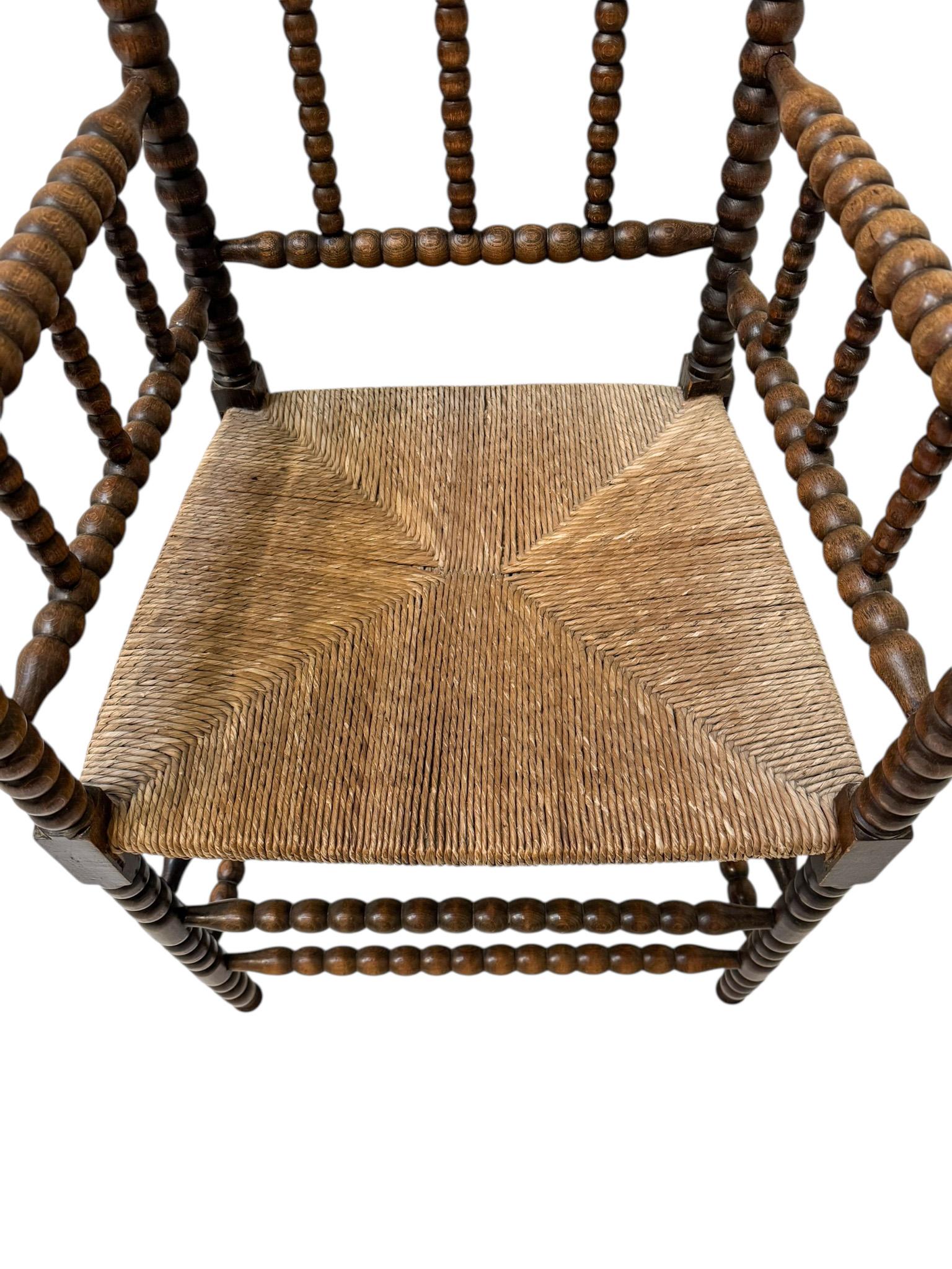 Fauteuil à bobines de style jacobéen, années 1900 en vente 1