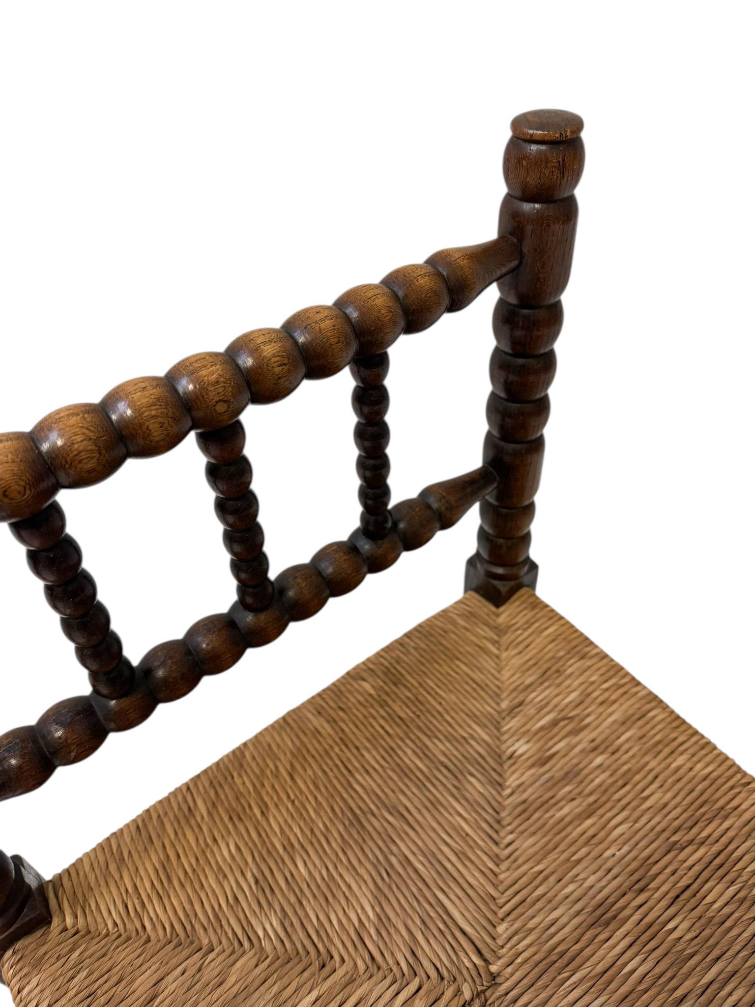 Jacobean Style Bobbin Stool, 1900s For Sale 3