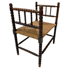 Jacobean Style Bobbin Stool, 1900s