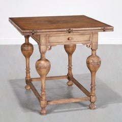 Jacobean Style Cerused Oak Extension Table, Baker Furniture (Attrib.)