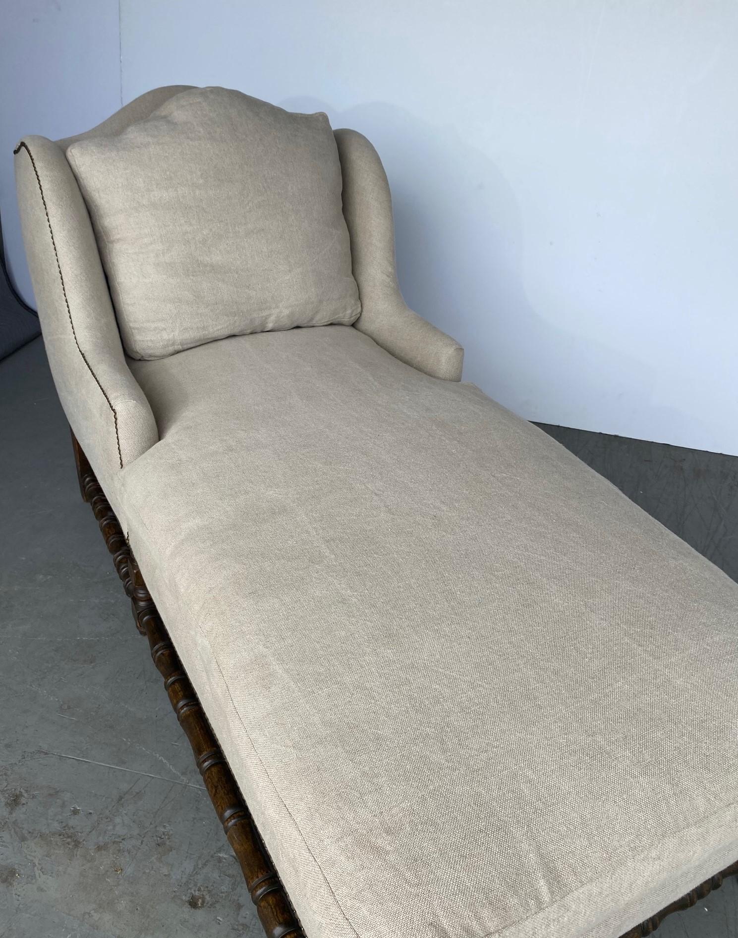 Jacobean Style Chaise Lounge For Sale at 1stDibs jacobean lounge