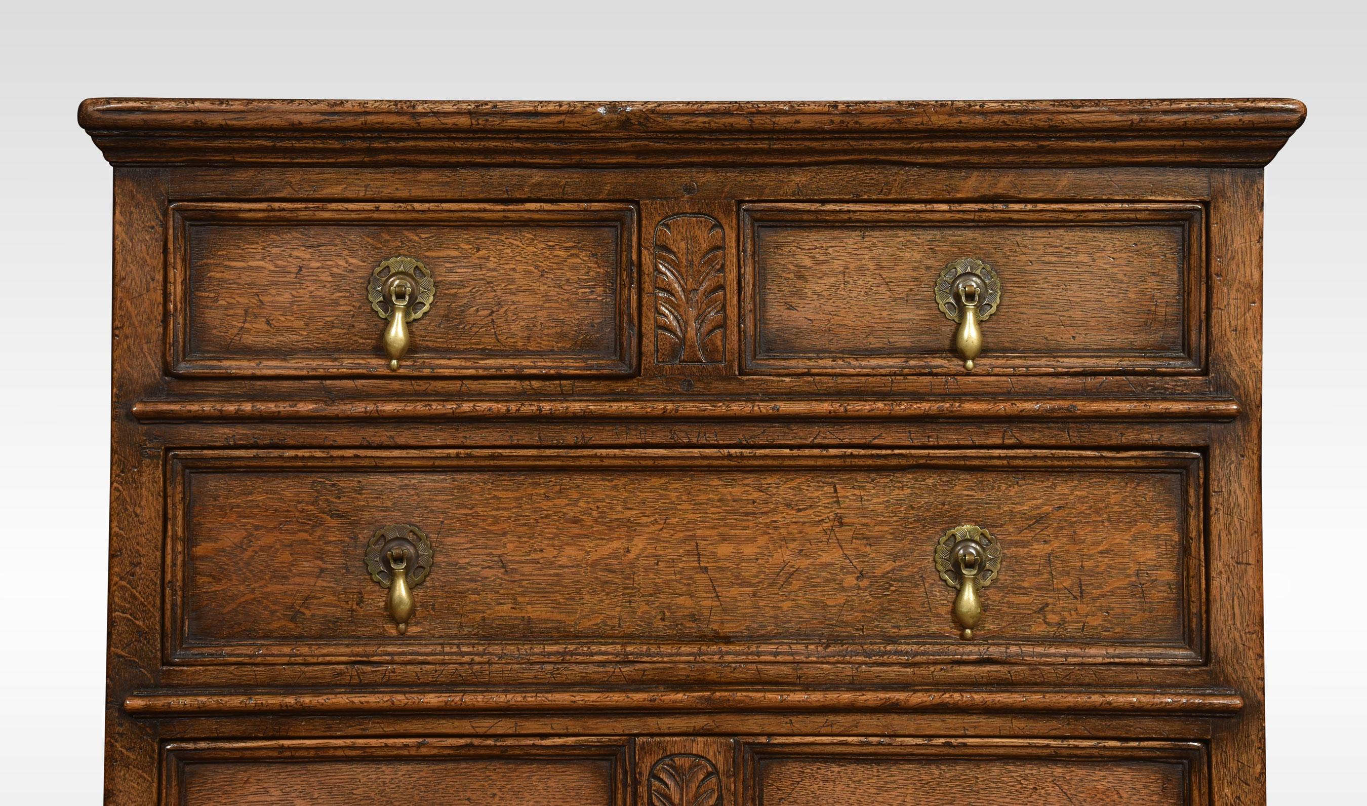 20th Century Jacobean Style Chest on Chest
