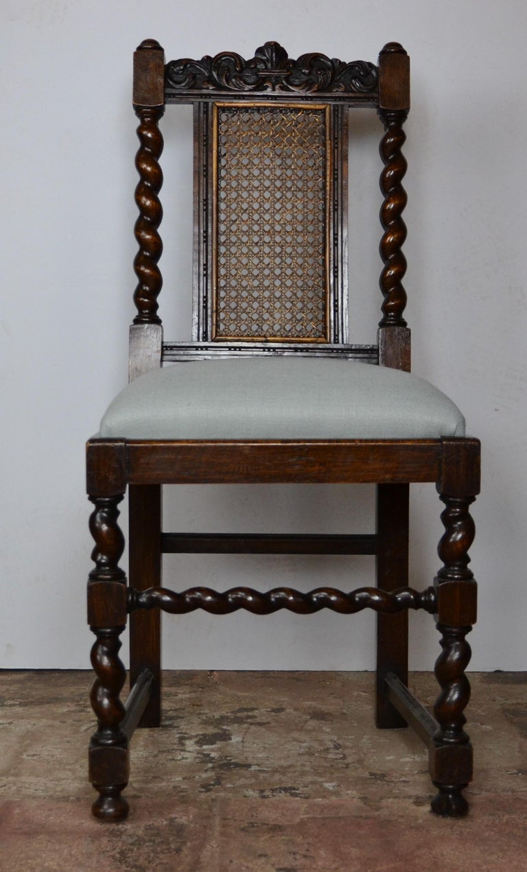 Jacobean Style Dining Chairs at 1stDibs