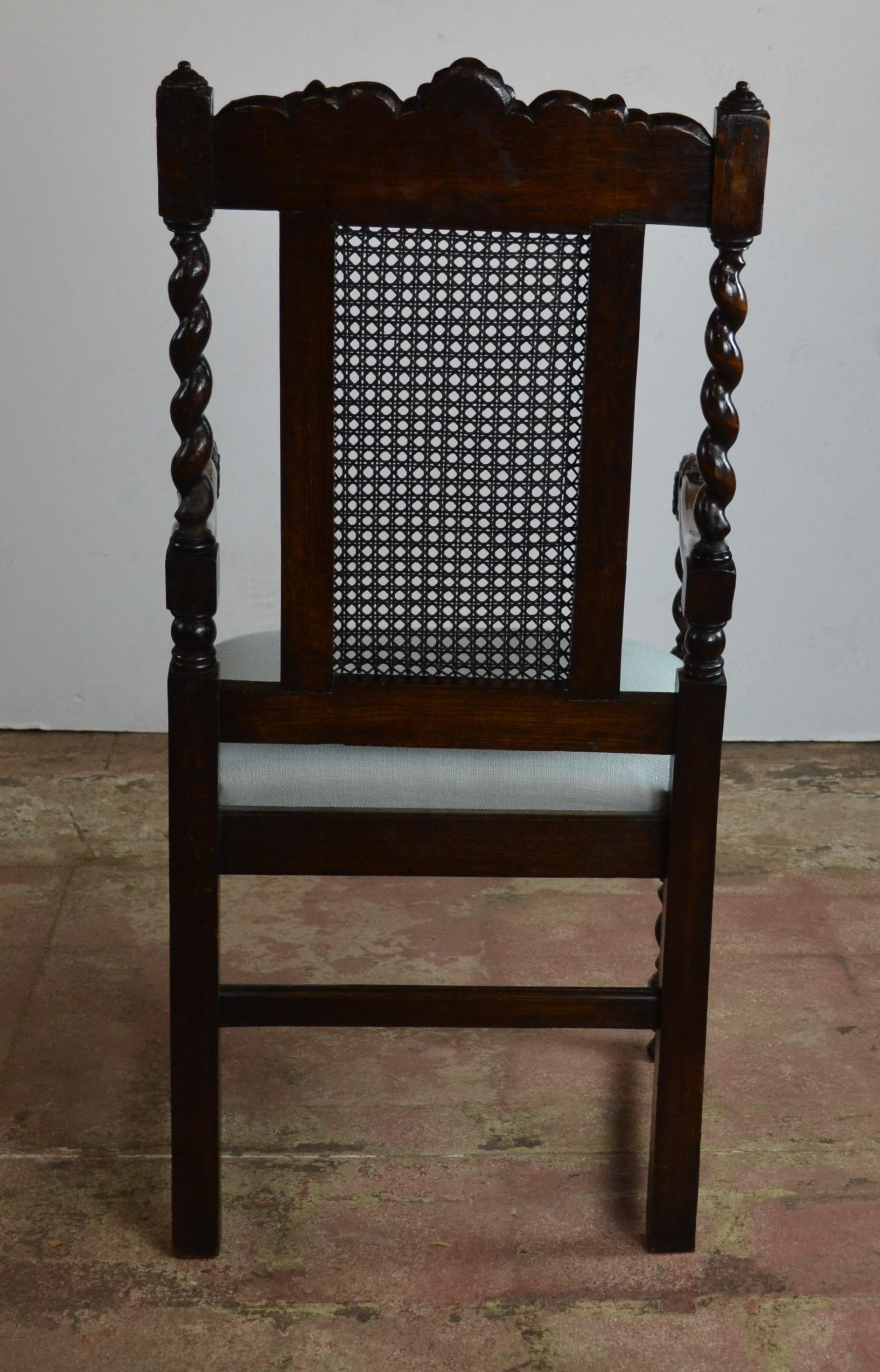 Early 20th Century Jacobean Style Dining Chairs