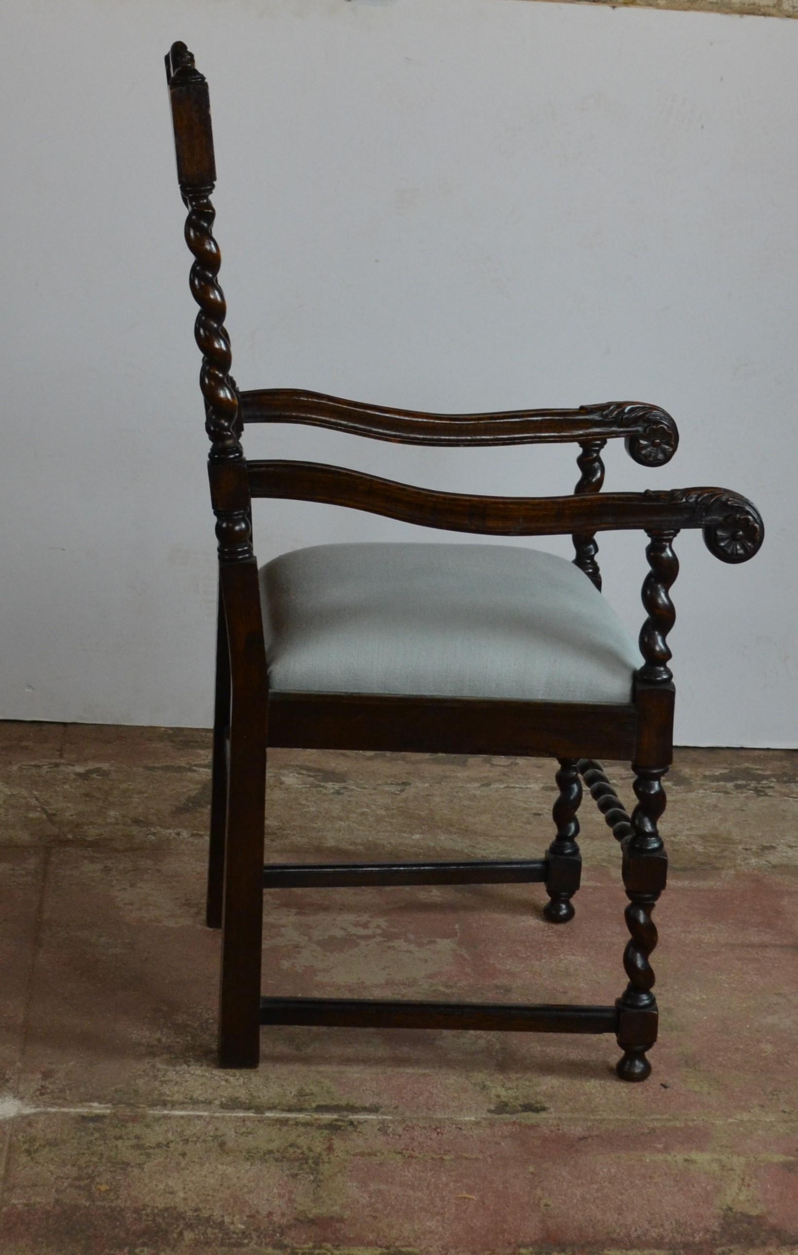 Cane Jacobean Style Dining Chairs