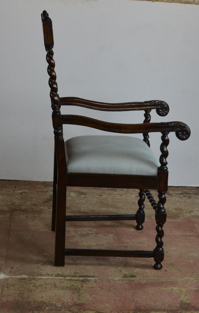 Jacobean Style Dining Chairs at 1stDibs