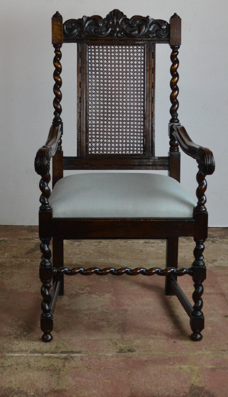 Jacobean Style Dining Chairs at 1stDibs