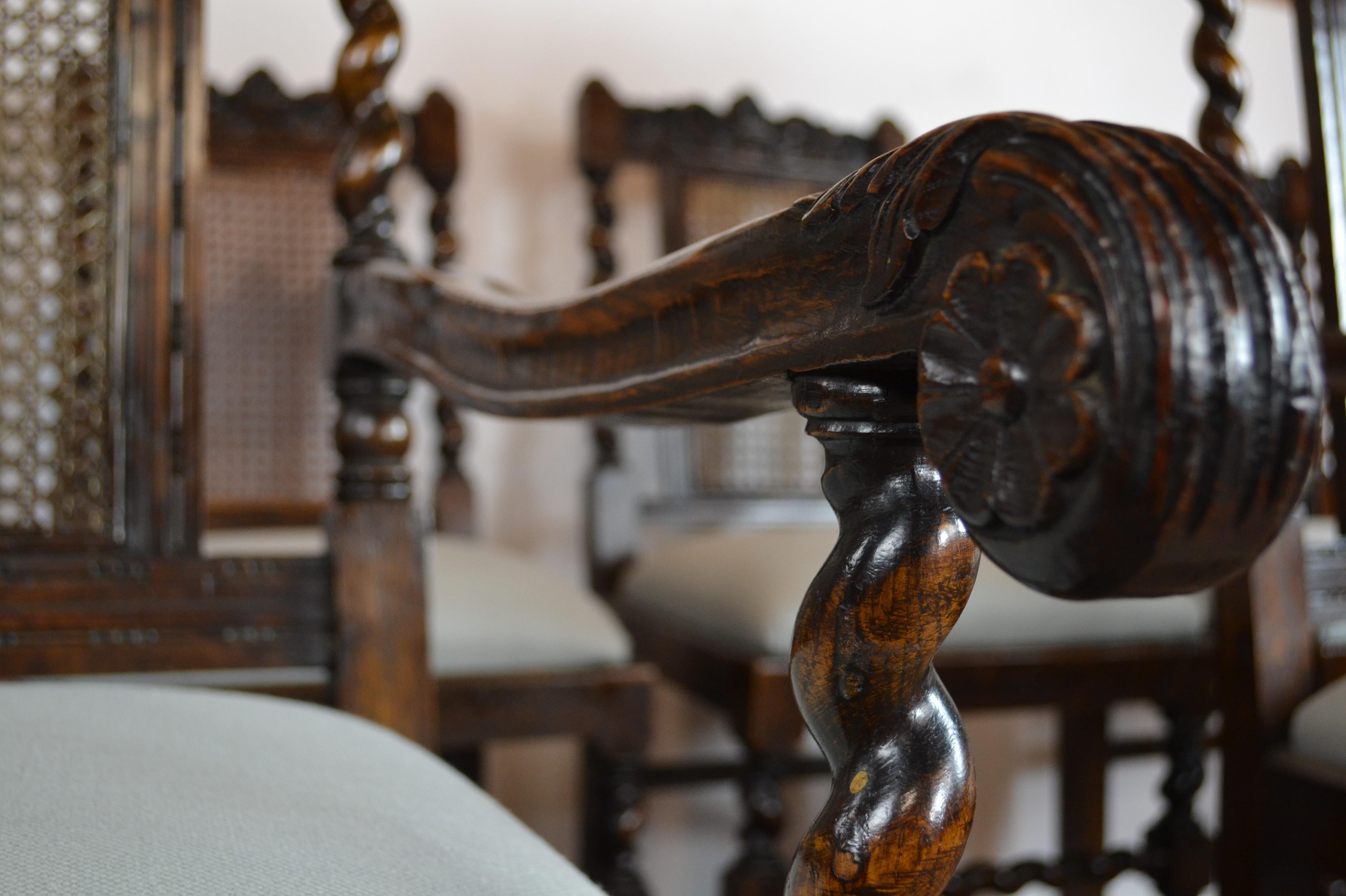 Jacobean Style Dining Chairs 2