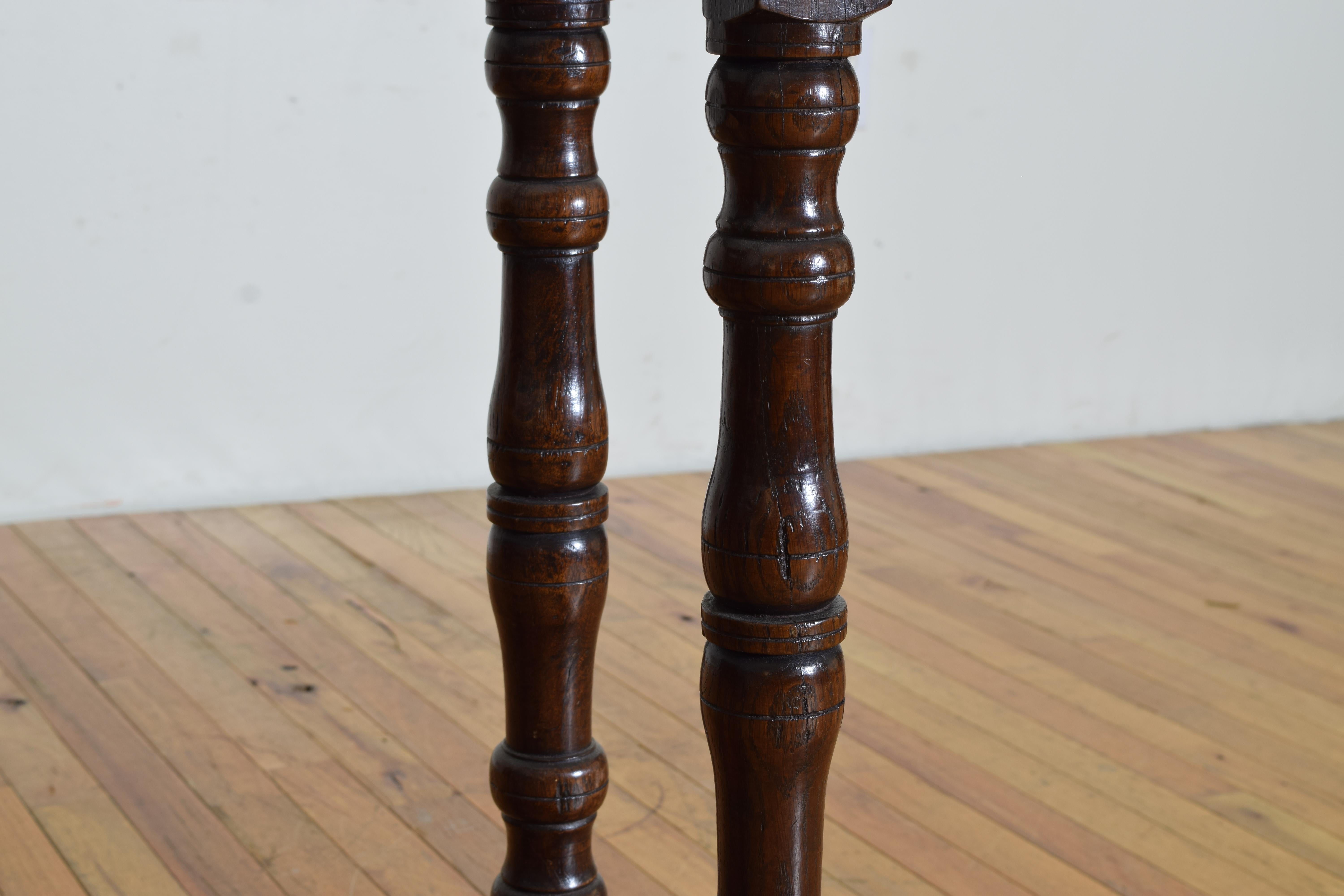 Jacobean Style English Oak Stick Stand with Copper Liner In Good Condition In Atlanta, GA