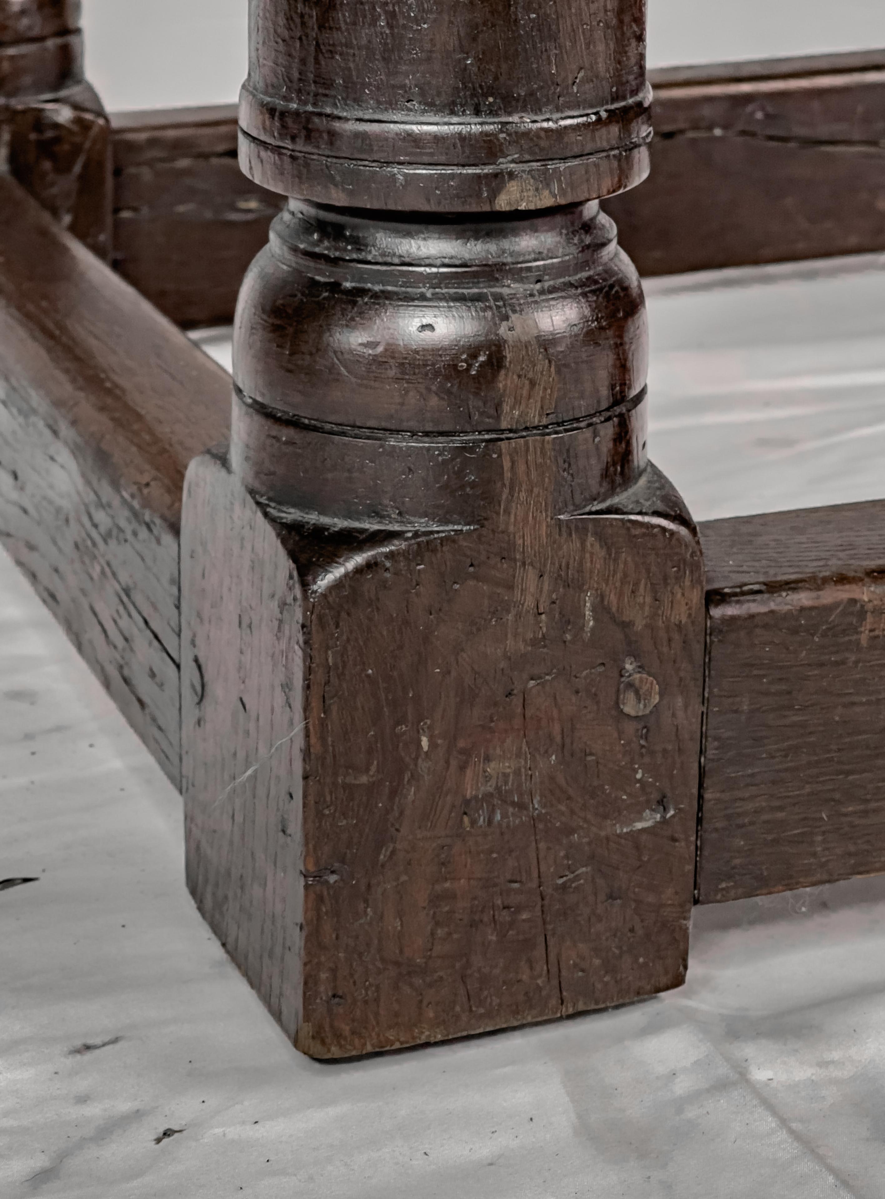 Early 19th Century Jacobean Style English Oak Table, circa 1810