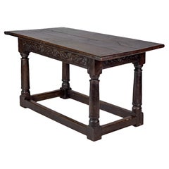 Jacobean Style English Oak Table, circa 1810