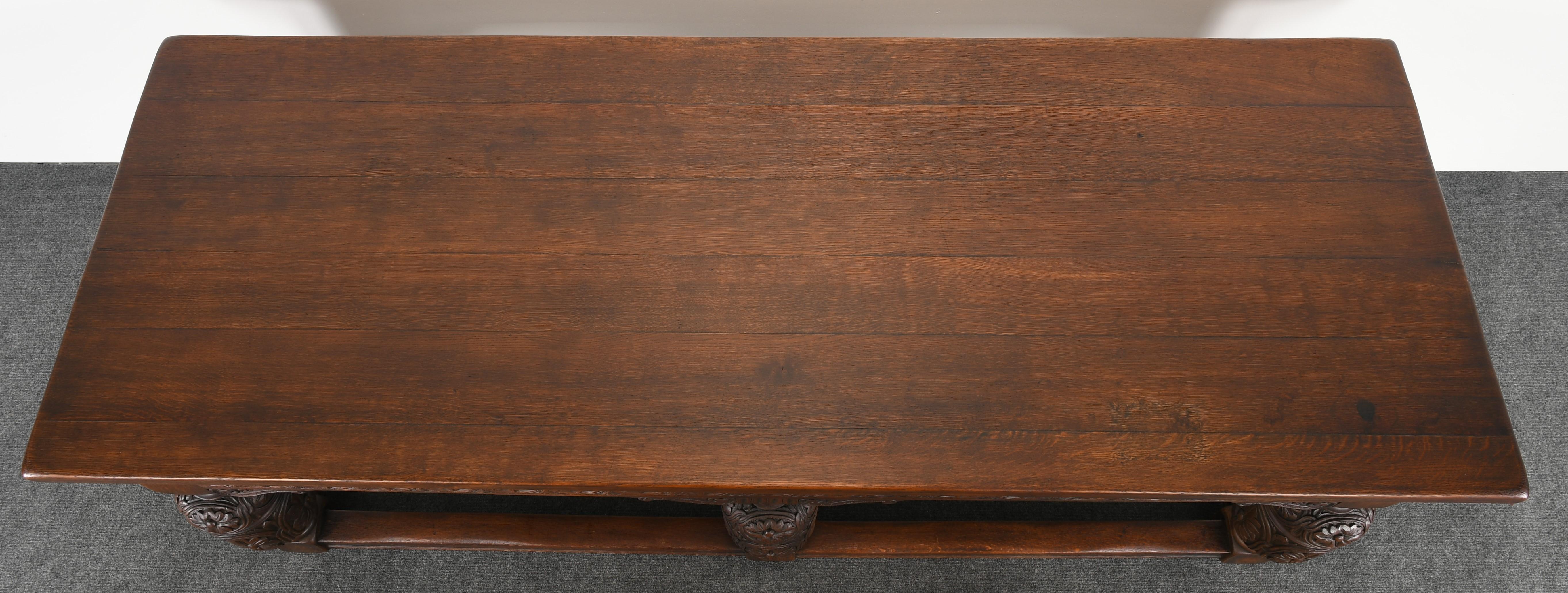 Early 20th Century Jacobean Style Library Table, 1920s