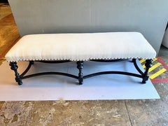 Jacobean-Style Long Bench, 20th Century