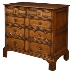 Antique Jacobean style oak chest of drawers