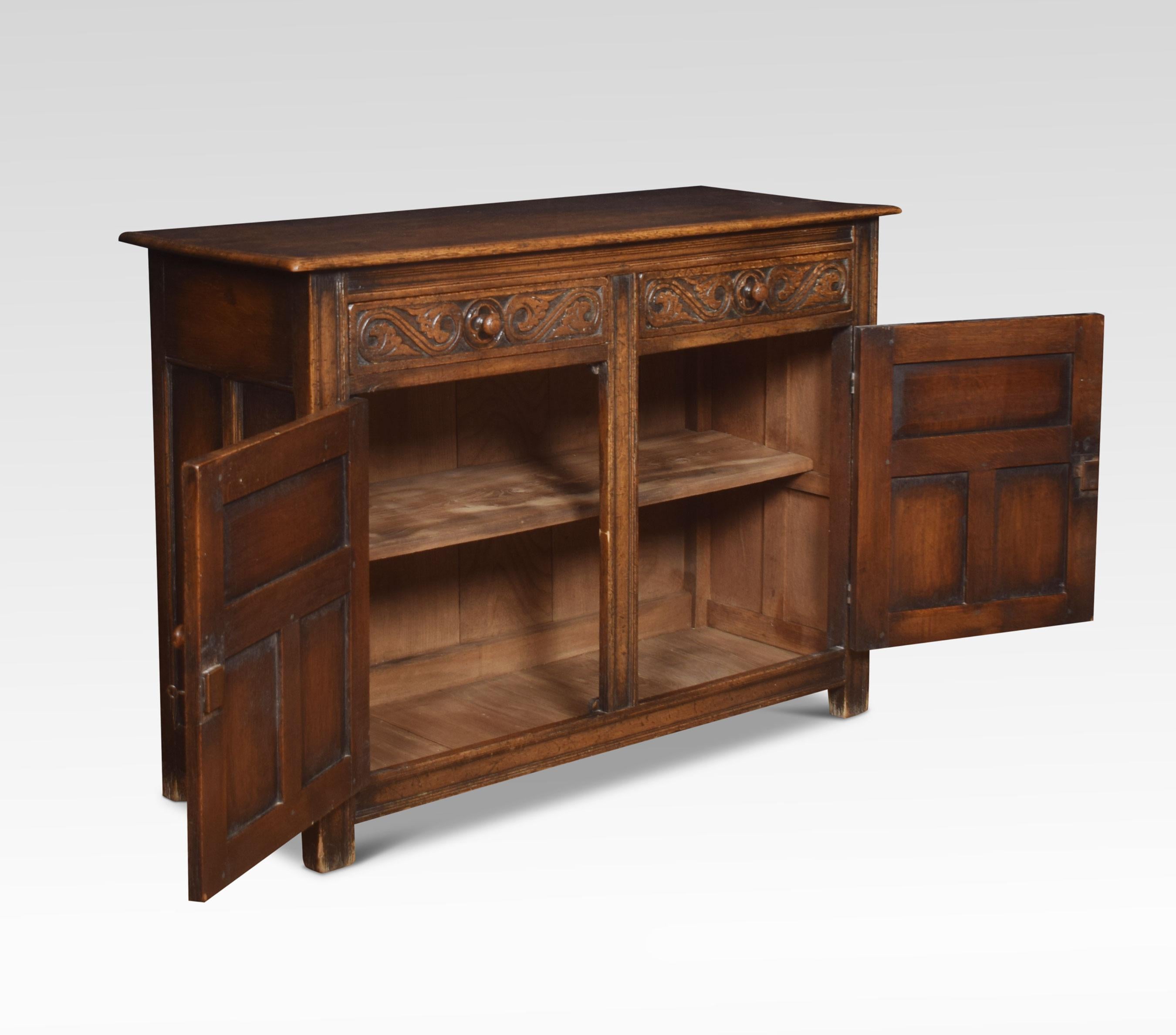 20th Century Jacobean Style Oak Cupboard