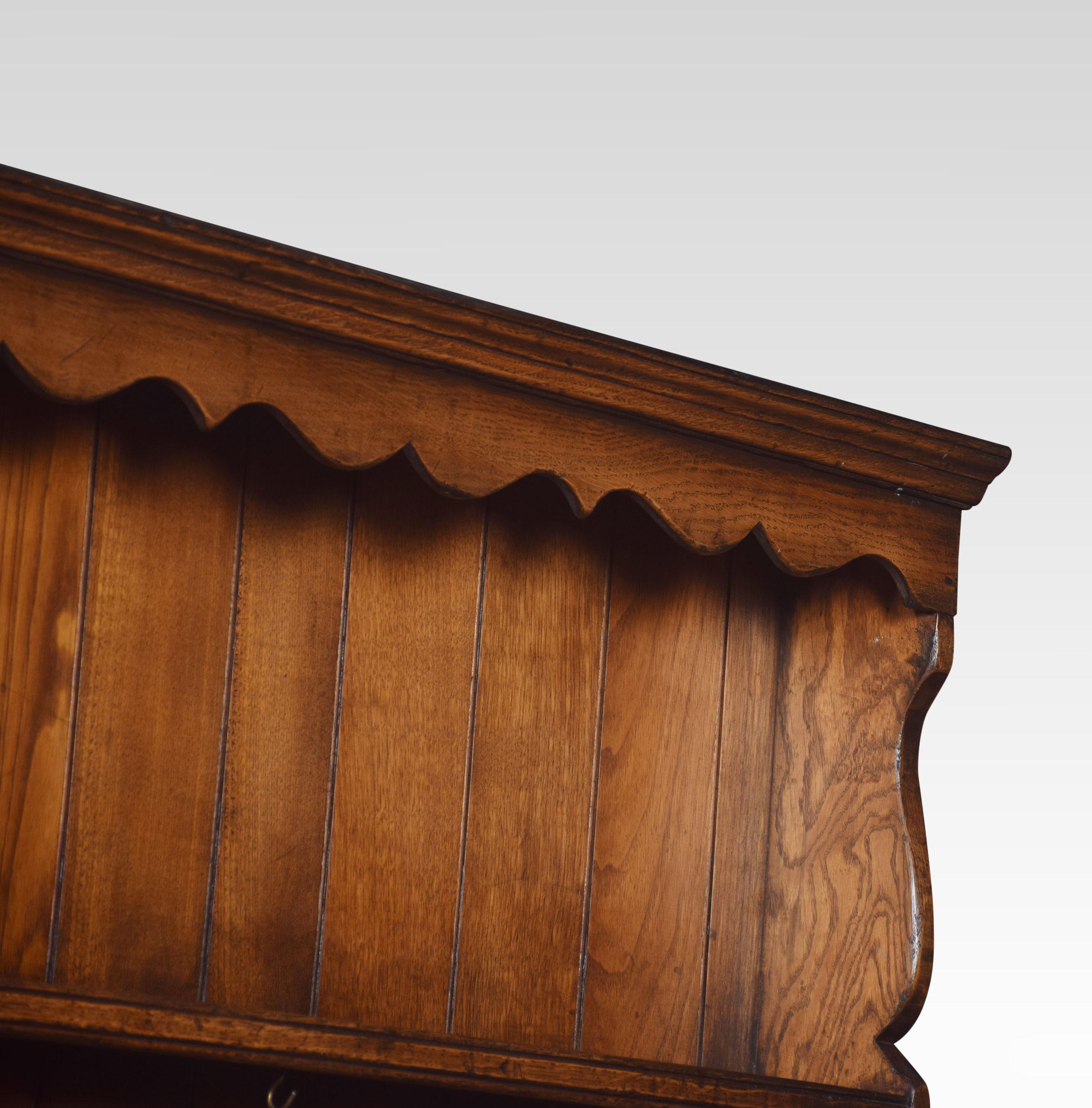 20th Century Jacobean Style Oak Dresser For Sale