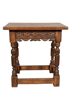 Jacobean Style Oak Stool