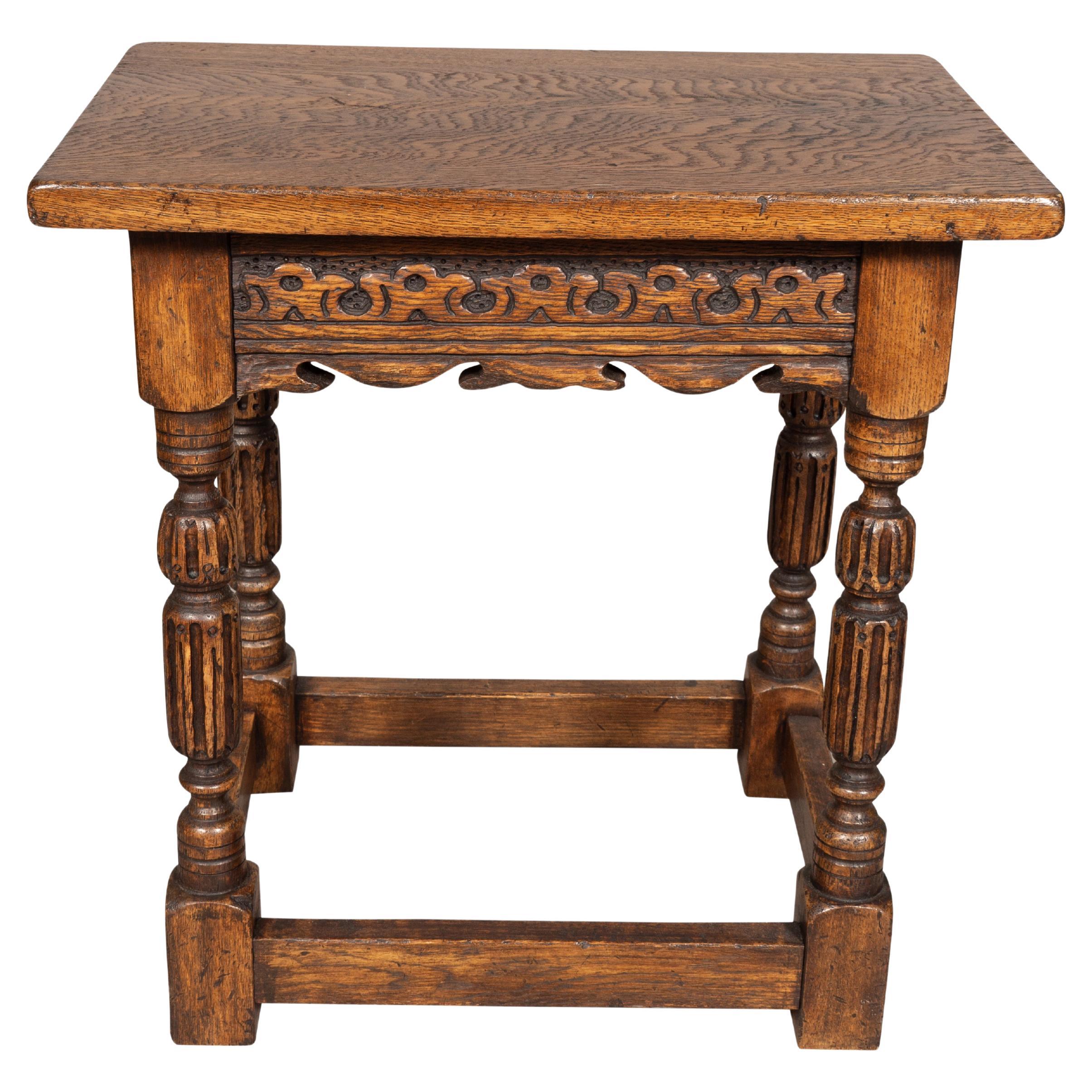 Jacobean Style Oak Stool
