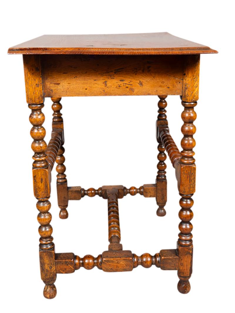 Jacobean Style Oak Tavern Table In Good Condition In Essex, MA