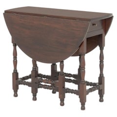 Jacobean Style Rosewood Gate Leg Drop Leaf Table