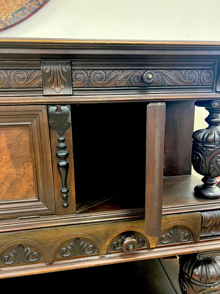Jacobean Style Sideboard by Rockford Furniture Company For Sale at 1stDibs