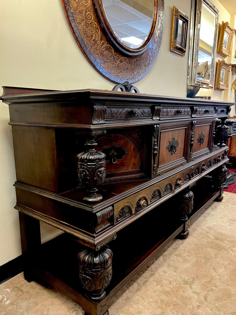 Jacobean Style Sideboard by Rockford Furniture Company For Sale at 1stDibs