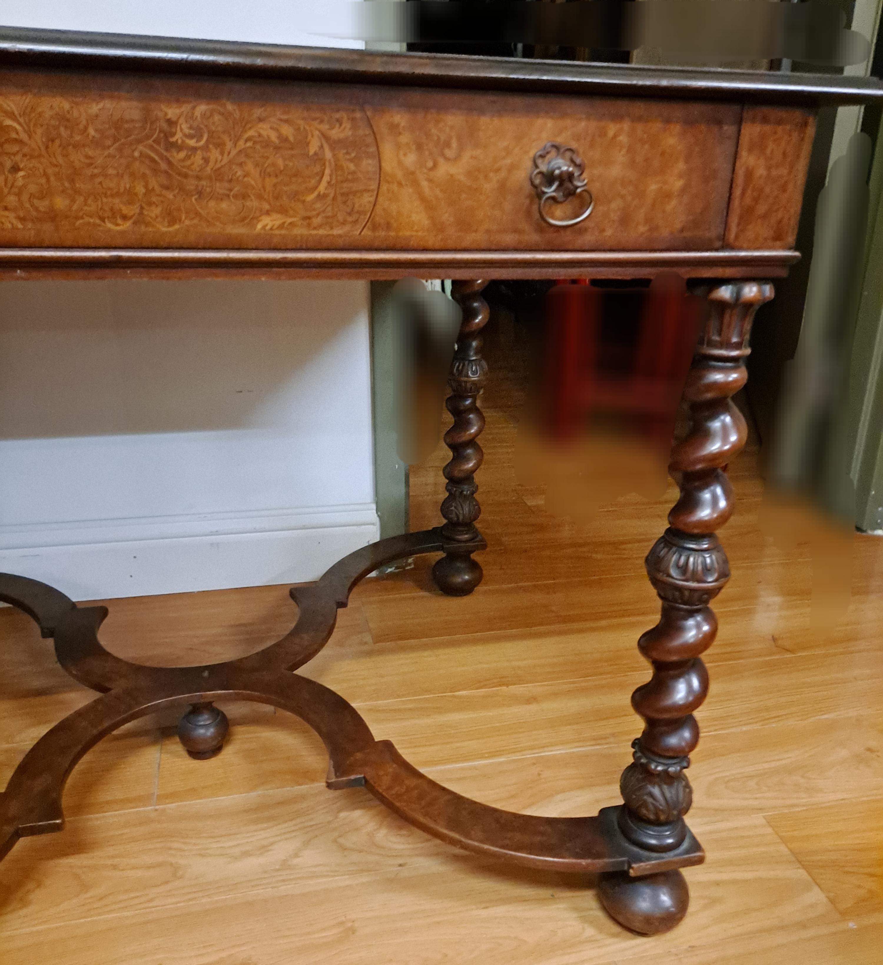 20th Century Jacobean-Style Trestle Table/Writing Desk c.1910 For Sale
