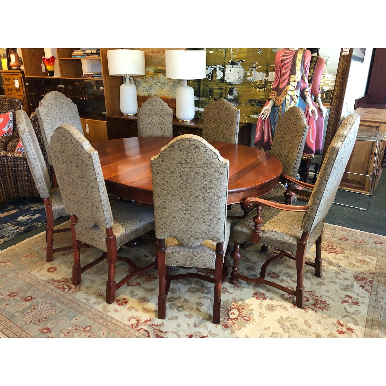 Other Jacobean Table and Eight Chairs Set For Sale