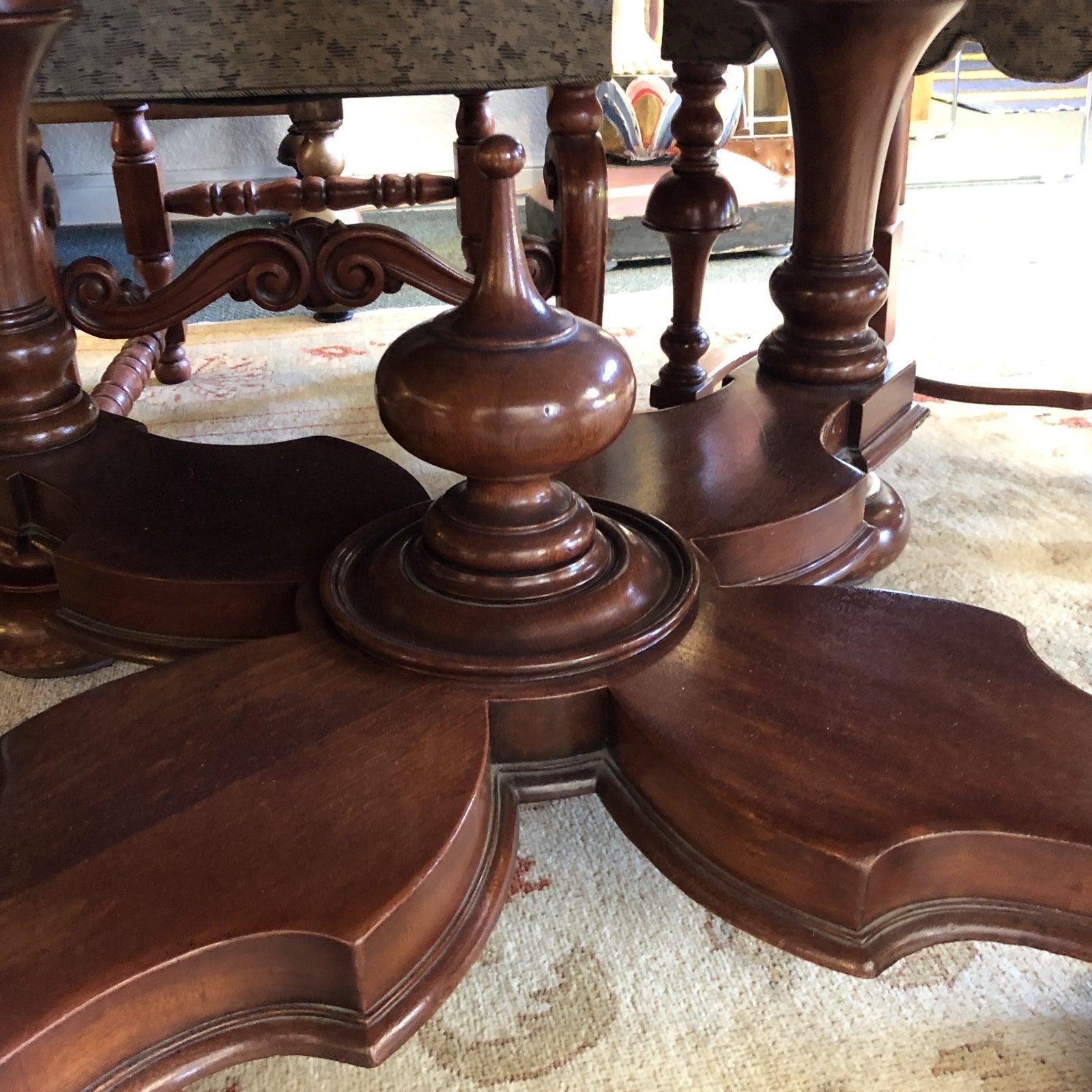 Jacobean Table and Eight Chairs Set For Sale 2