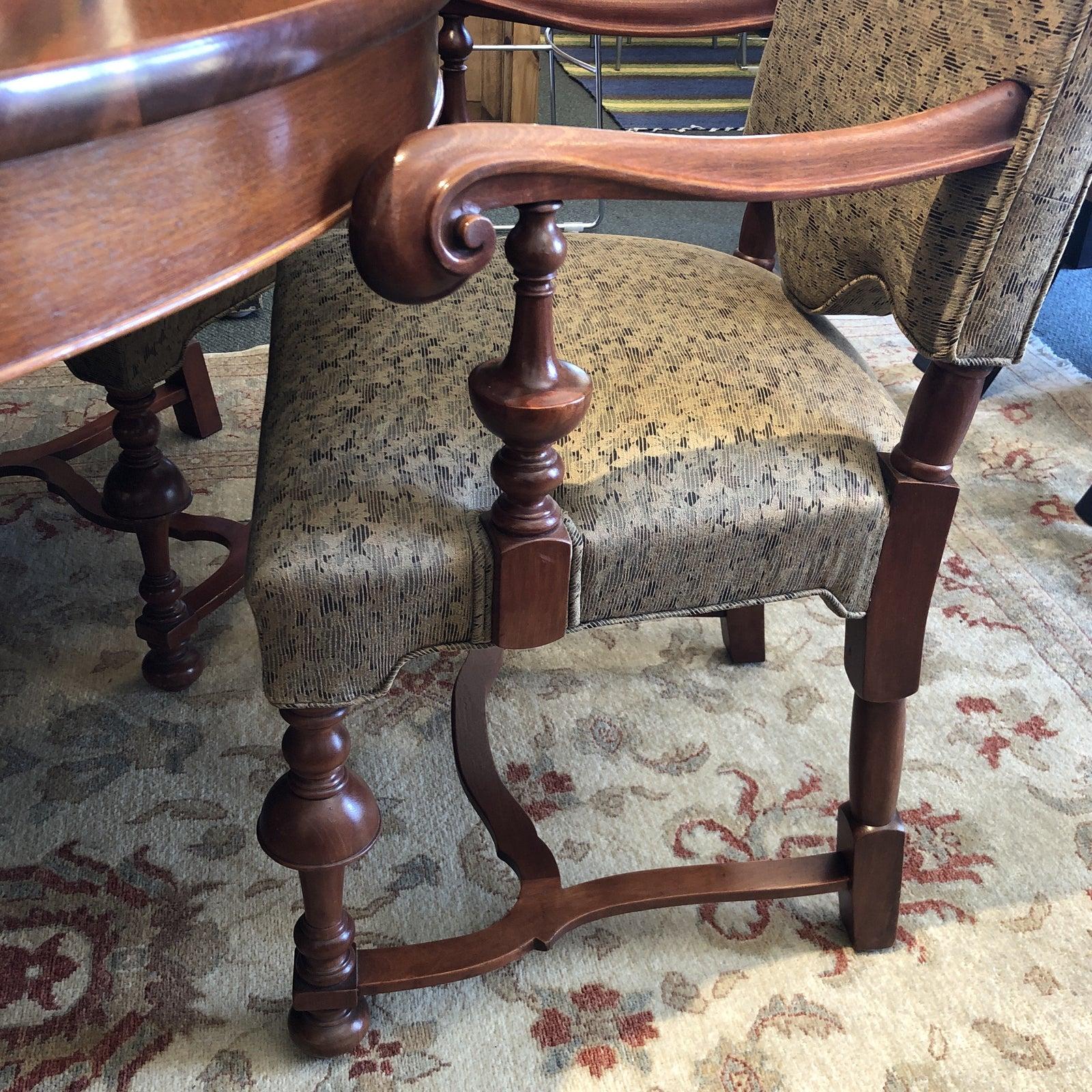 Jacobean Table and Eight Chairs Set For Sale 4
