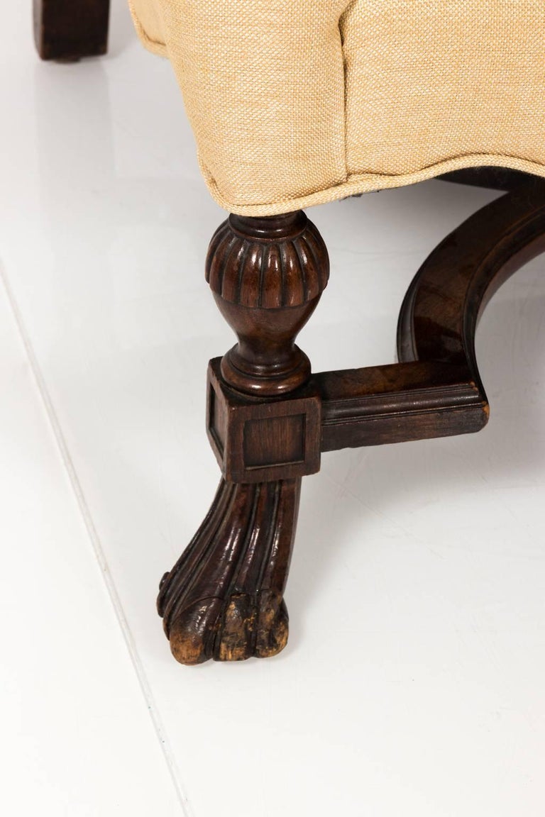 Jacobean Upholstered Settee For Sale at 1stdibs