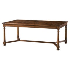 Jacobean Walnut Rectangular Coffee Table