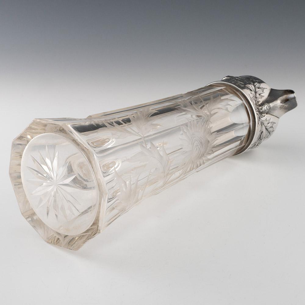 Jacobi and Jenkins Silver and Glass Water Jug c1908 For Sale 3