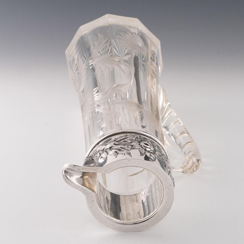 Jacobi and Jenkins Silver and Glass Water Jug c1908 For Sale 4