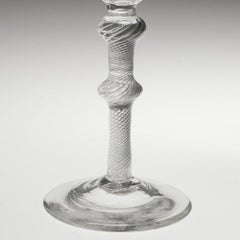 Jacobite Engraved Wine Glass c1750 - Engraver A