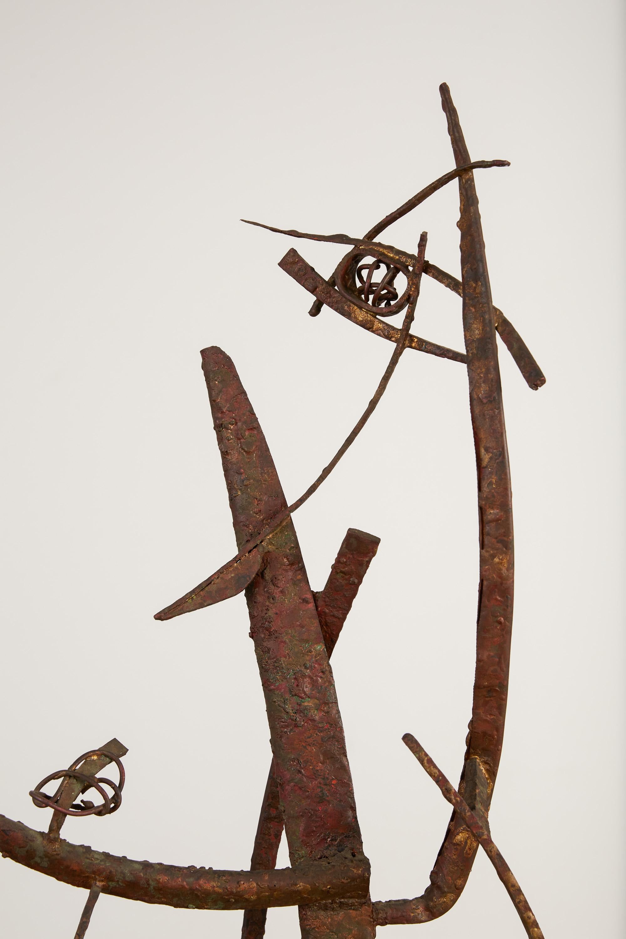 “Jacob’s Ladder” Welded Metal Sculpture by Max Finkelstein For Sale 2